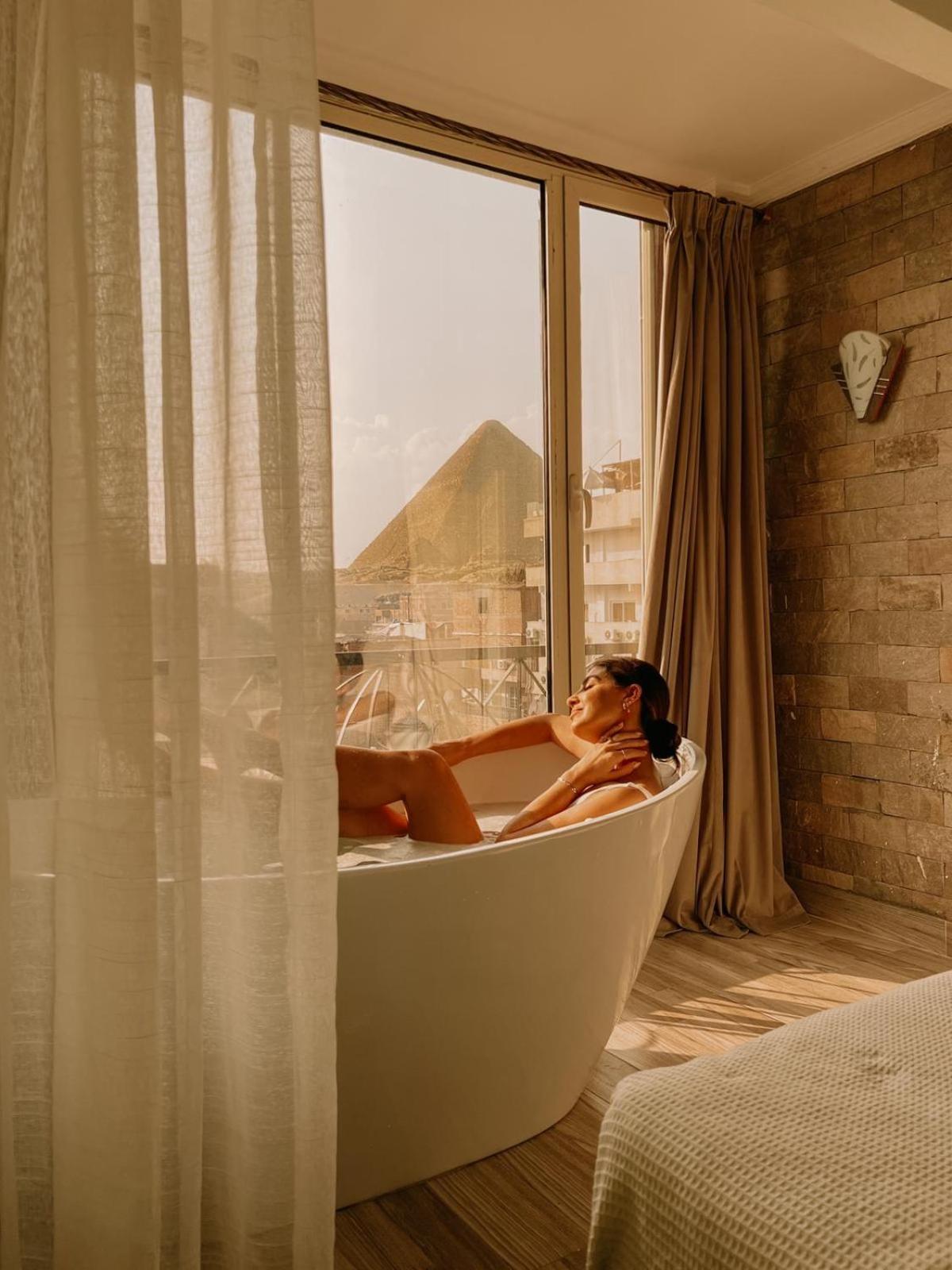 Kafret el-Gabal Jimmy Pyramids Hotel מראה חיצוני תמונה